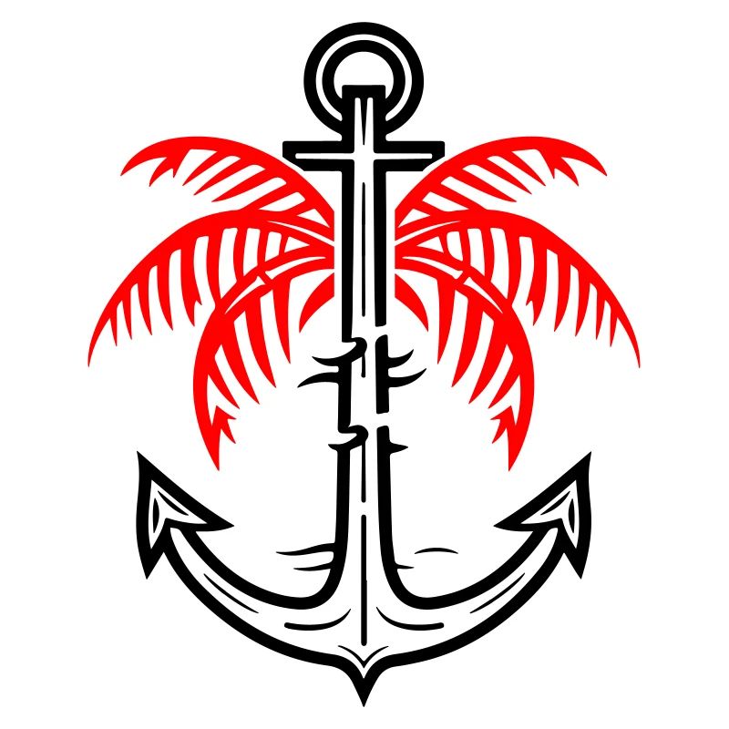 Palm Tree Anchor Icon