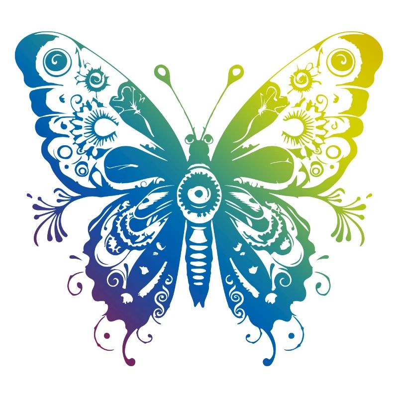 Schmetterling Mandala Boho