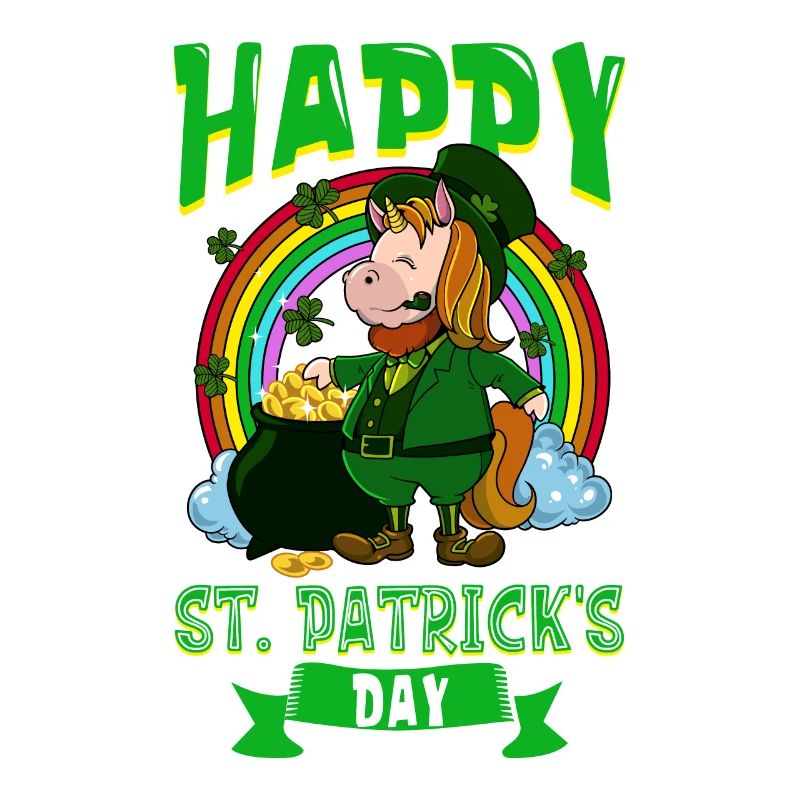 St Patricks Einhorn - Happy St Patricks Day