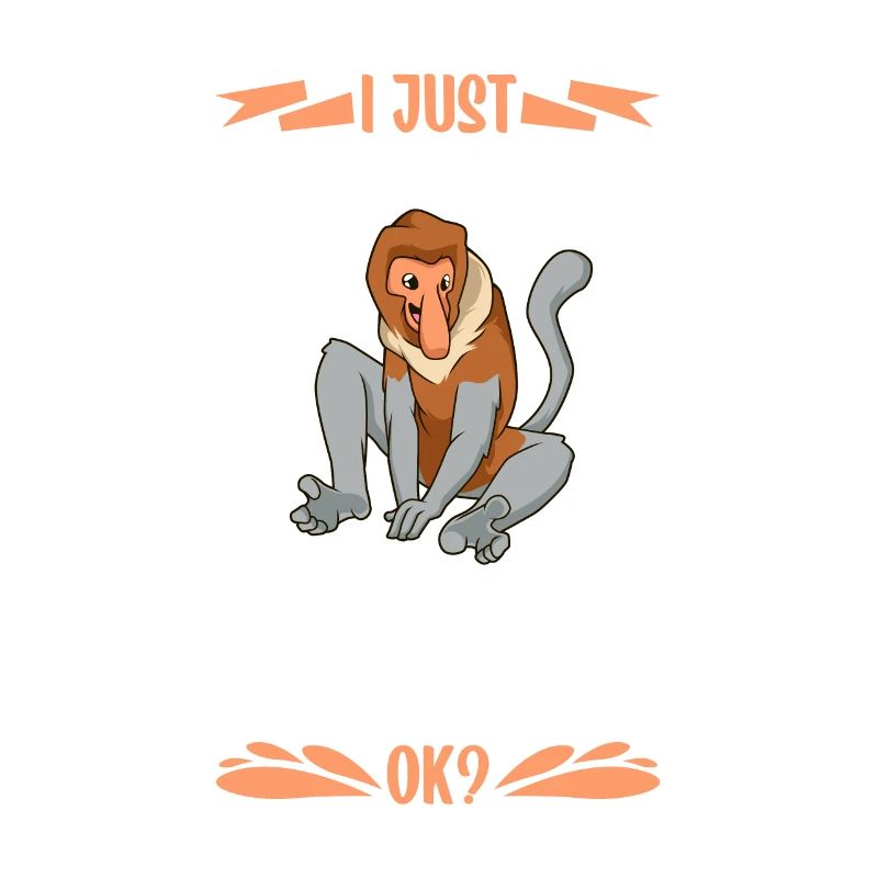 J’adore les singes proboscis - singe proboscis