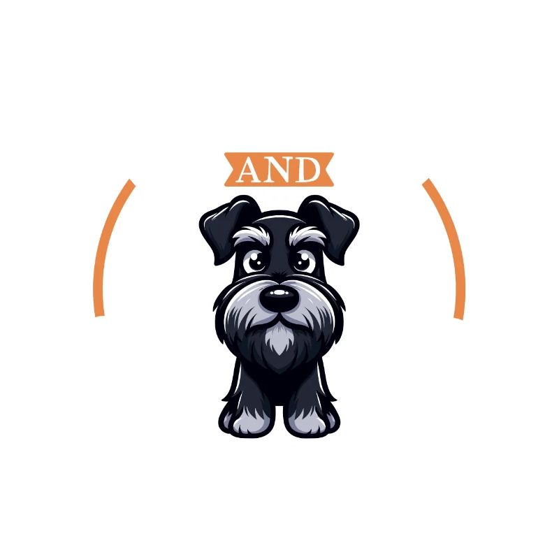Café et schnauzer géant