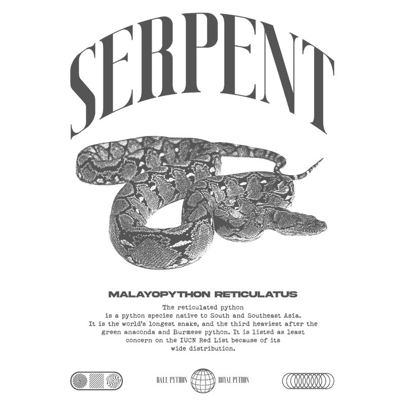 Reticulated Python Reptile Keeper Streetwear