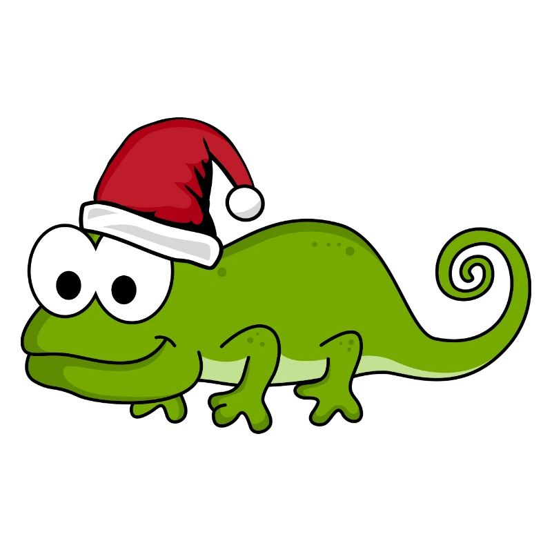Caméléon Comic Christmas