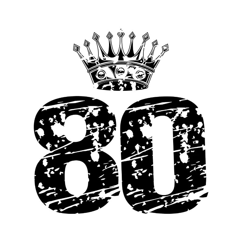 80 Number crown