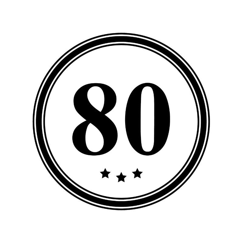 80 number jersey