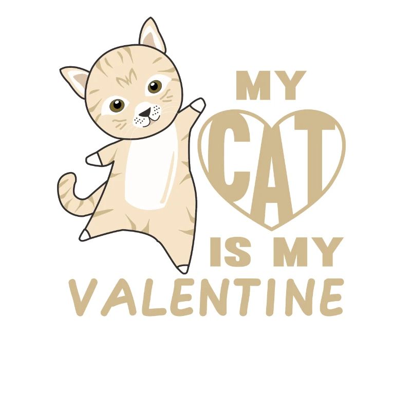 Mon chat est mon chat mignon de la Saint-Valentin pour la Saint-Valentin