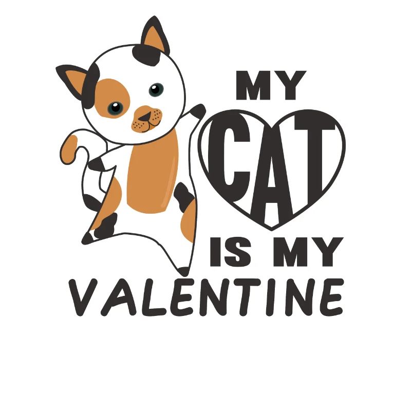 Mon chat est mon chat mignon de la Saint-Valentin pour la Saint-Valentin