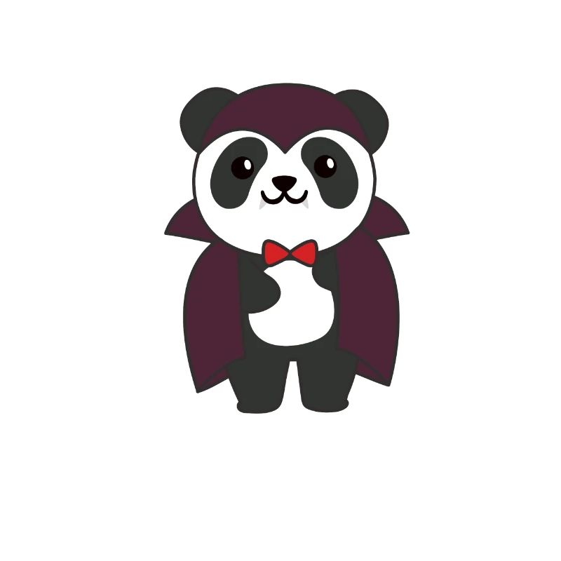 Panda Halloween Mignon Devil Enfants Vampire Costume