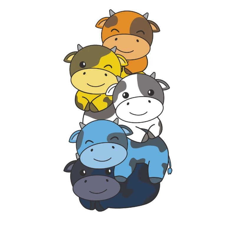 Aroace Flag Pride LGBTQ Mignon Cow Stack