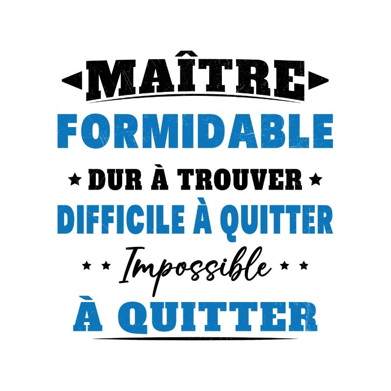 Maître formidable idée cadeau maître d'école