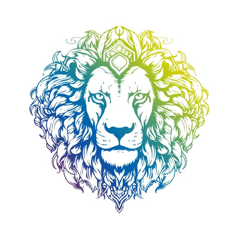 Löwe Mandala Boho
