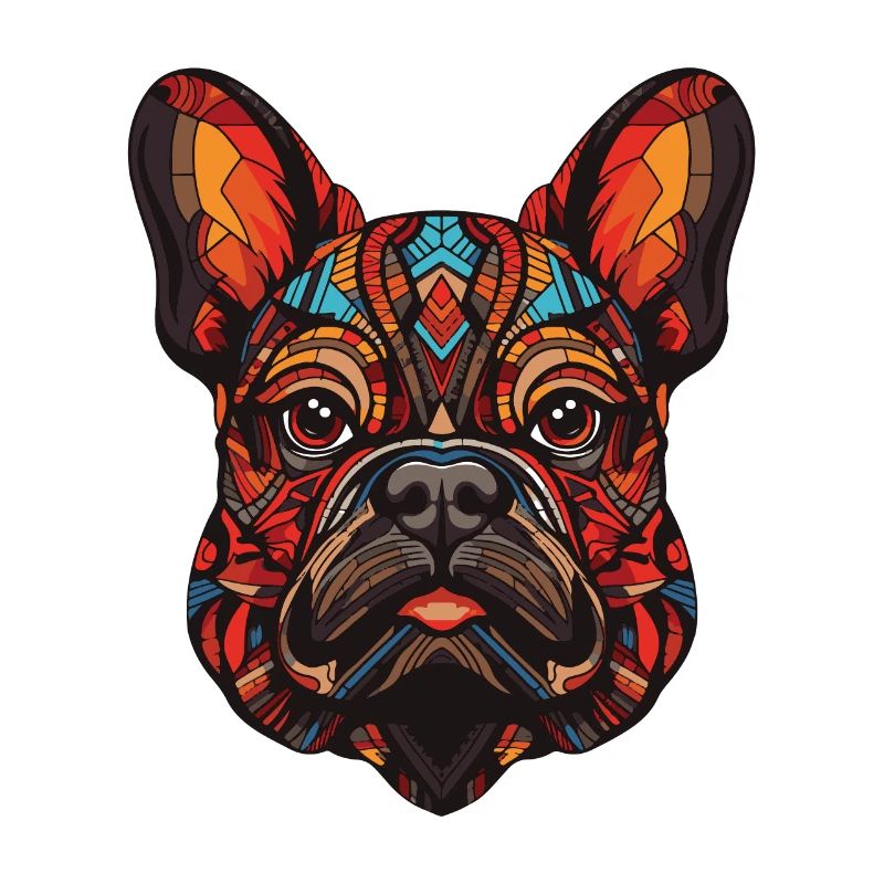 Portrait de chien bouledogue français