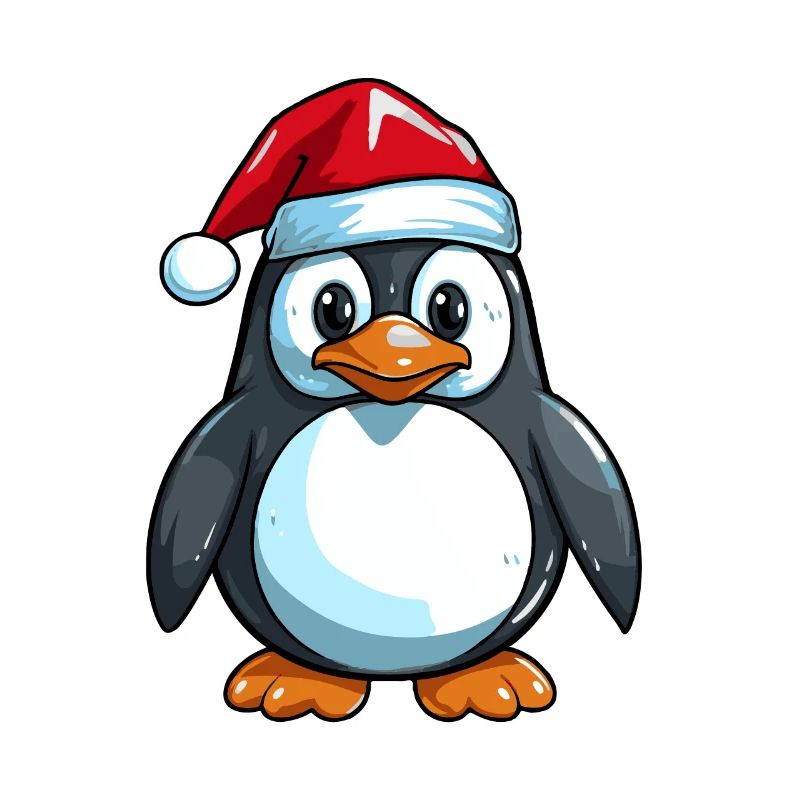 Pingouin Bande Dessinée Mignon Noël Bébé Noël