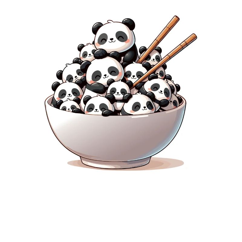 cute panda eats ramen noodles pandas ramen
