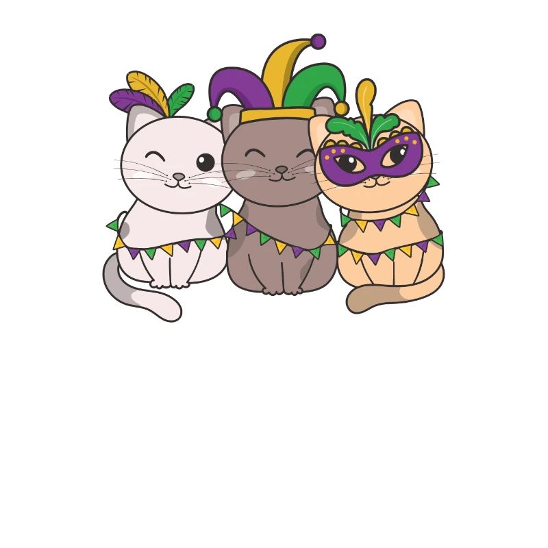 Déguisement de carnaval de chat de Mardi Gras