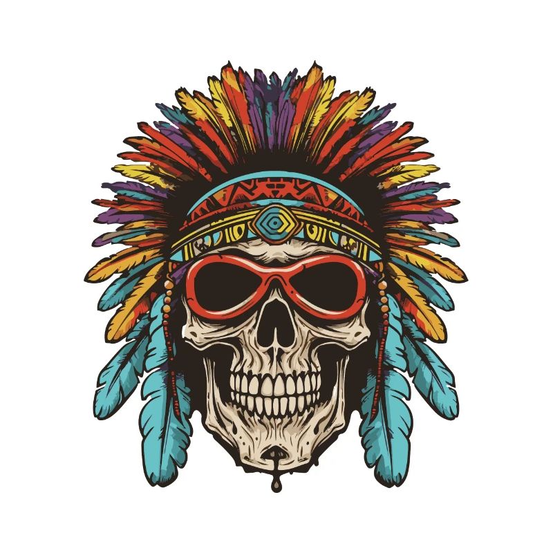 Crâne Apache amérindien