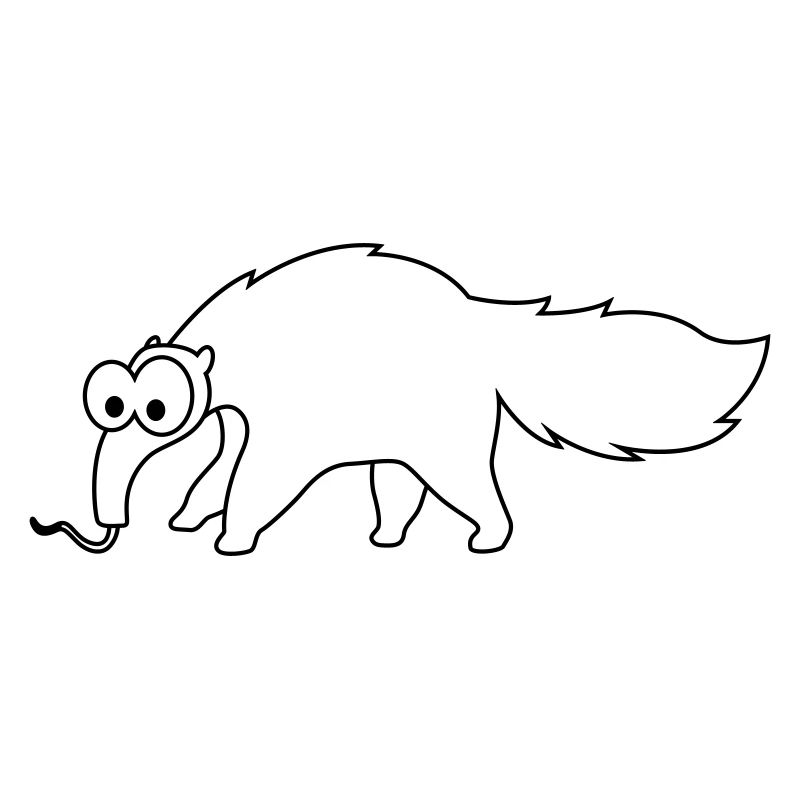 Ameisenbär Comic Tier