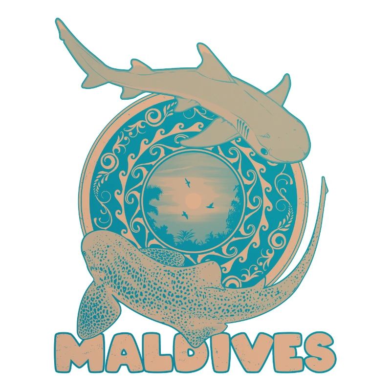Maldives Requin léopard Requin de récif à pointe blanche