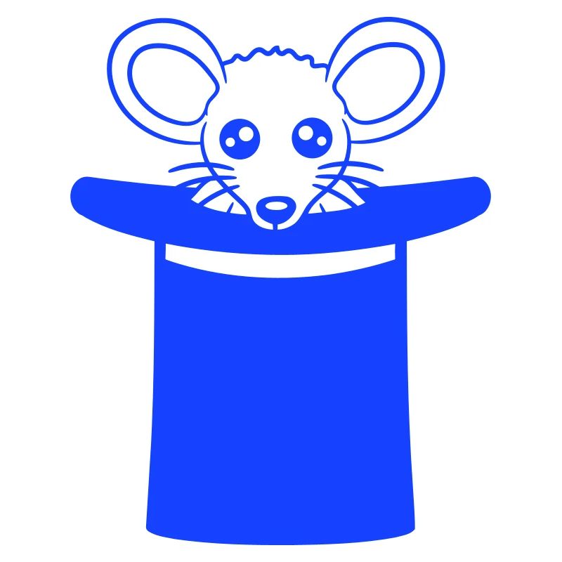 Mouse in Wizard Hat Top Hat Little Mouse Cute