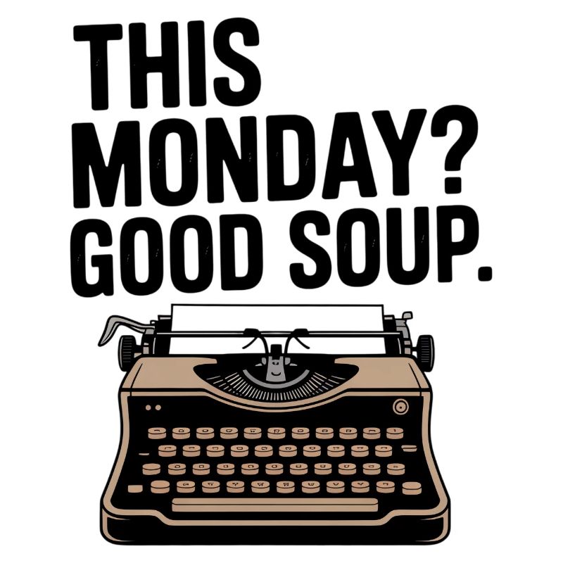 This Monday Good Soup Typewriter Fun