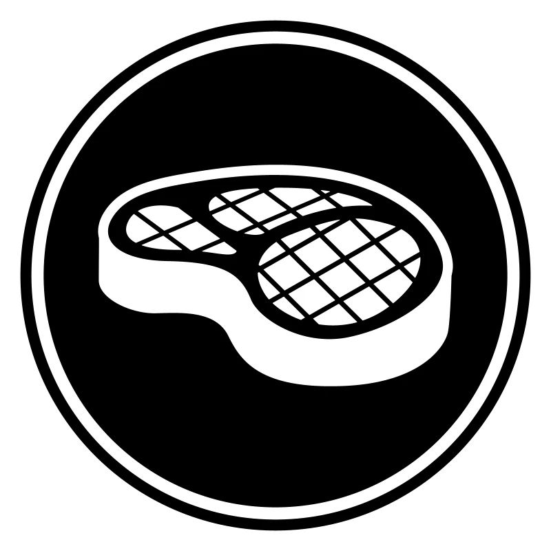 Meat steak symbol