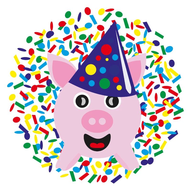 Glücksschwein zu Silvester, Neujahr oder Karneval.
