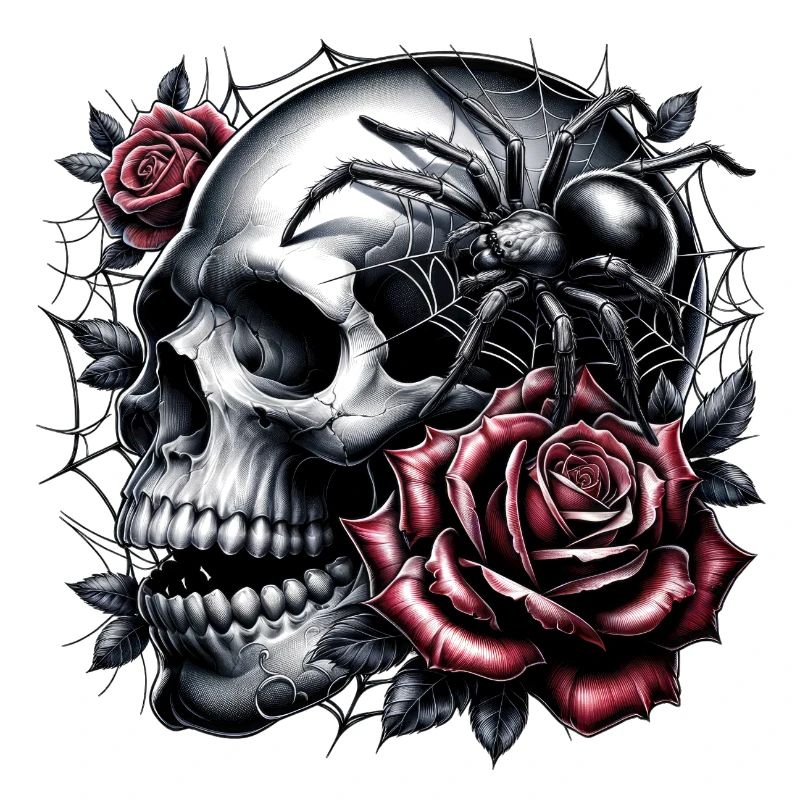 A dance between skulls and roses