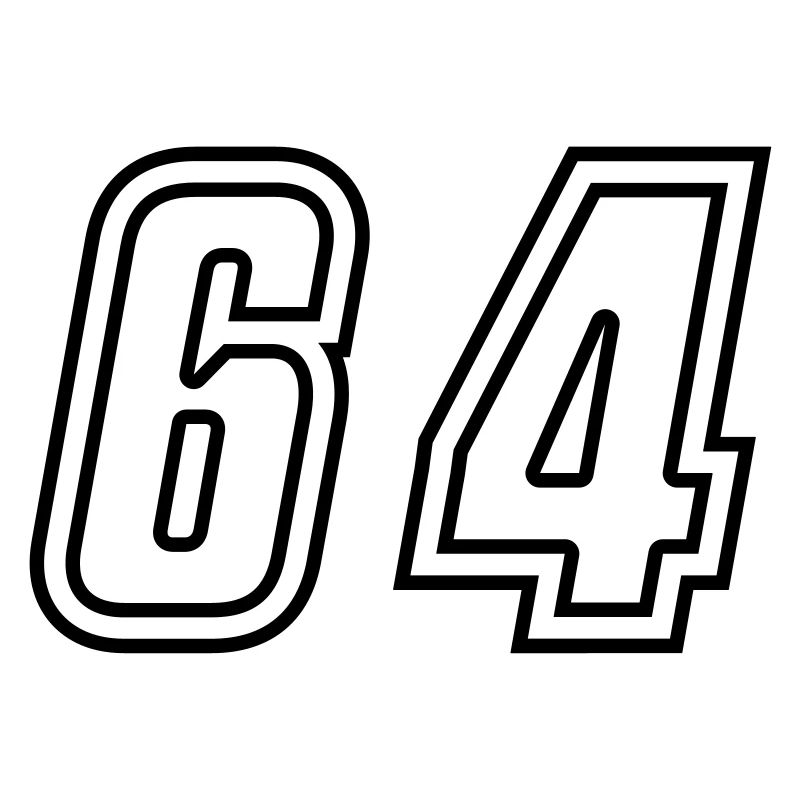 64 Numéro de numéro