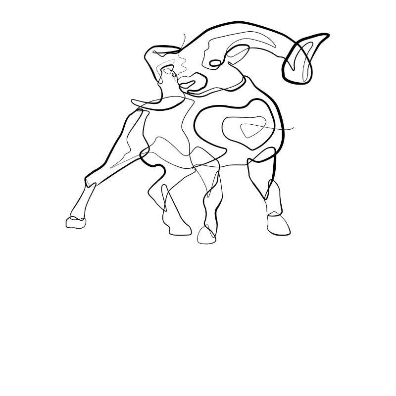 Widder - one line drawing