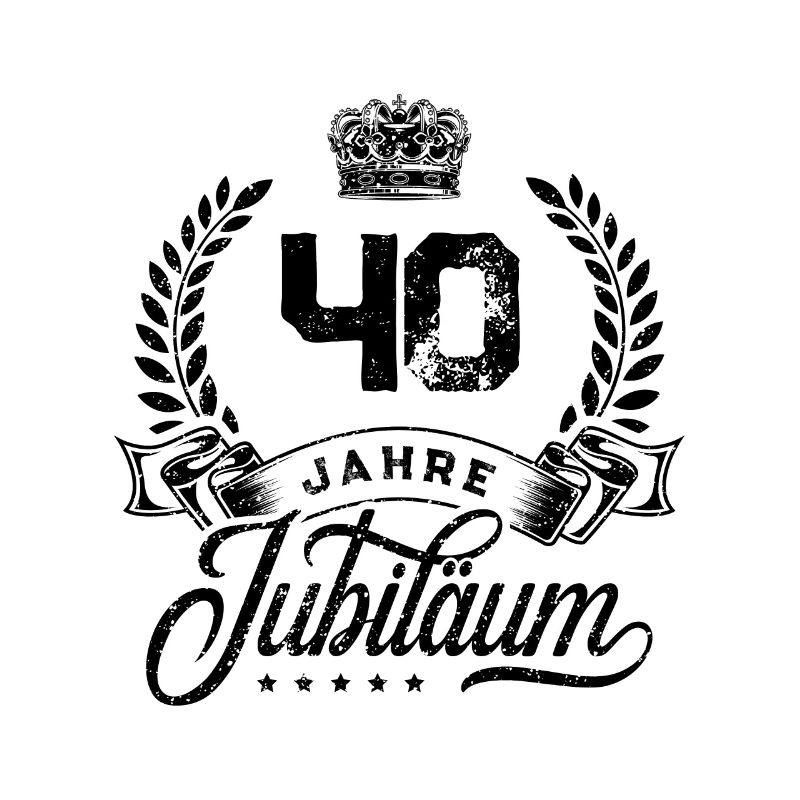 40 Zahl Kranz