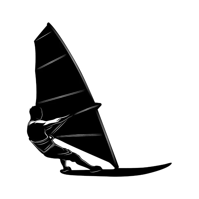 Windsurfing Silhouette