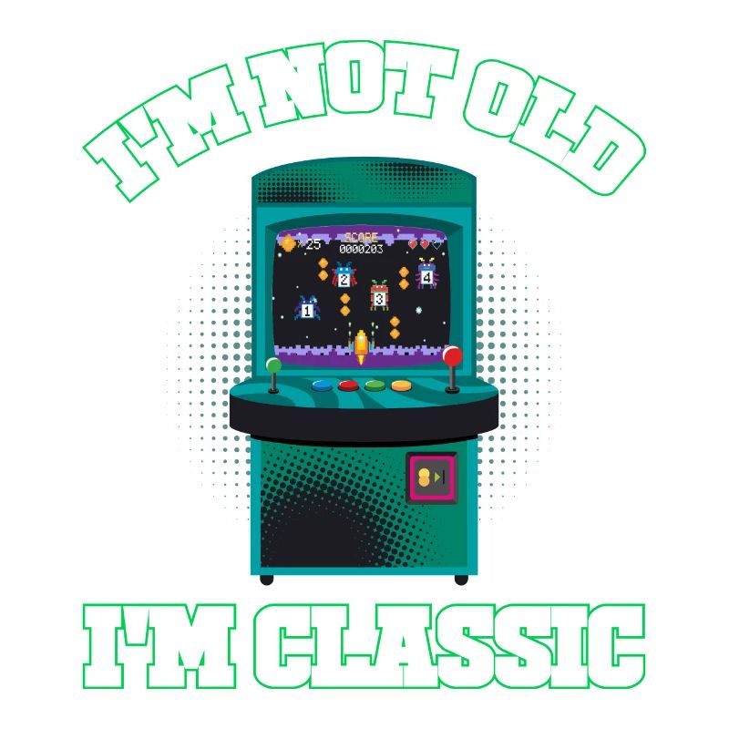 Nicht alt, ich bin klassisch Arcade-Spiele-Konsole