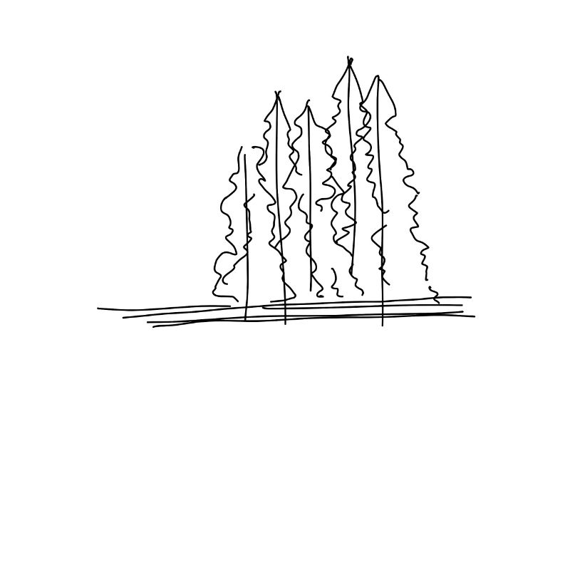 Tree Forest Lineart