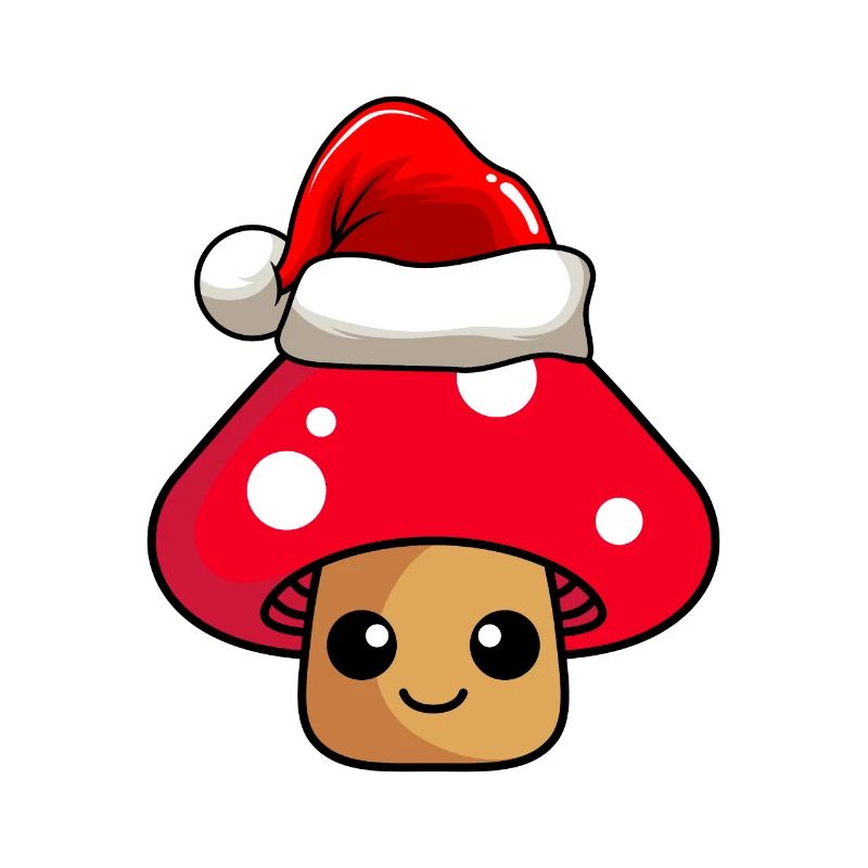 Champignon Noël Comic Noël