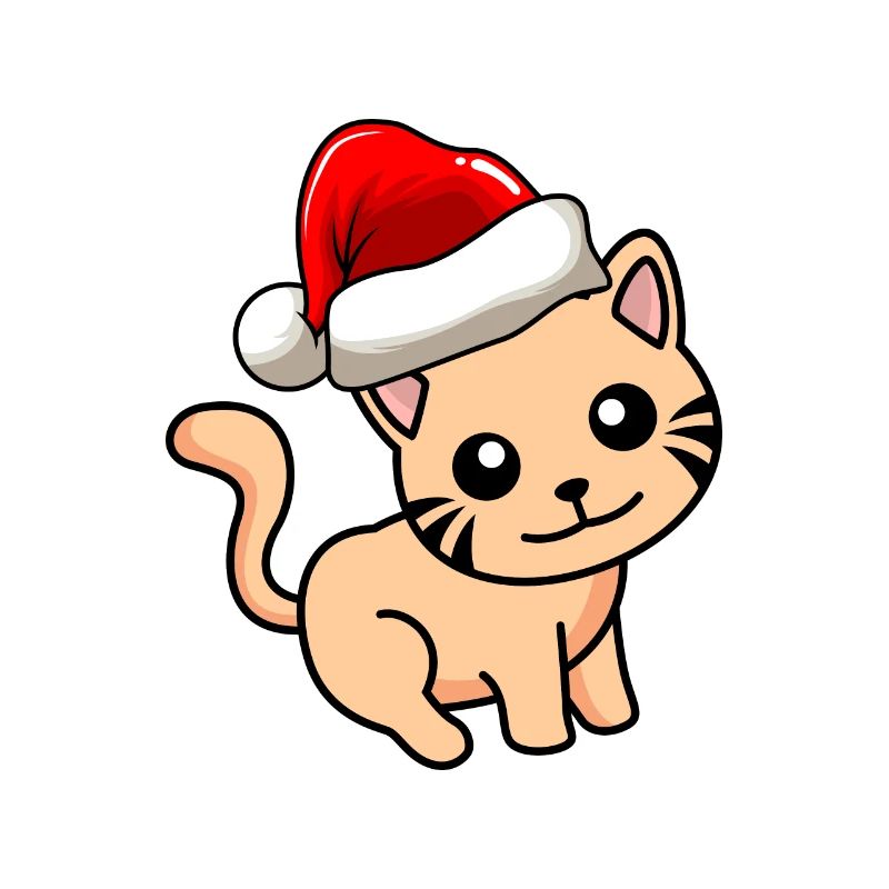 Cat Comic Noël