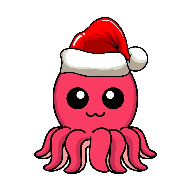 Krake Comic Weihnachten
