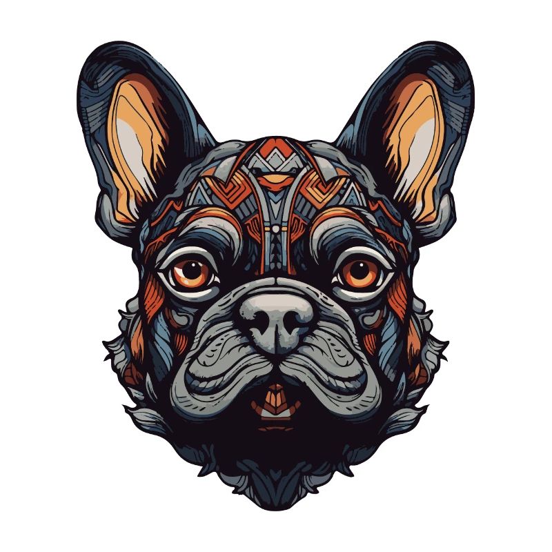 Portrait de chien bouledogue français