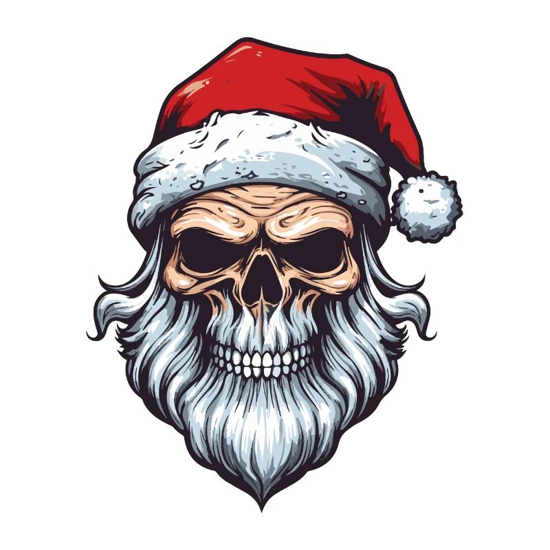 Weihnachtsmann Totenkopf