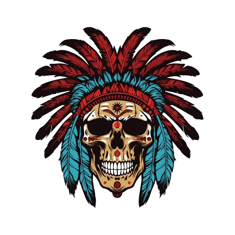 Apache Skull Indian Chief
