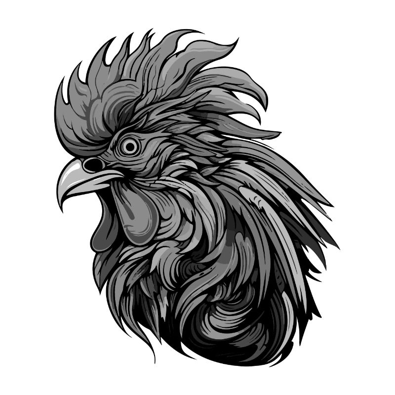 Portrait de coq