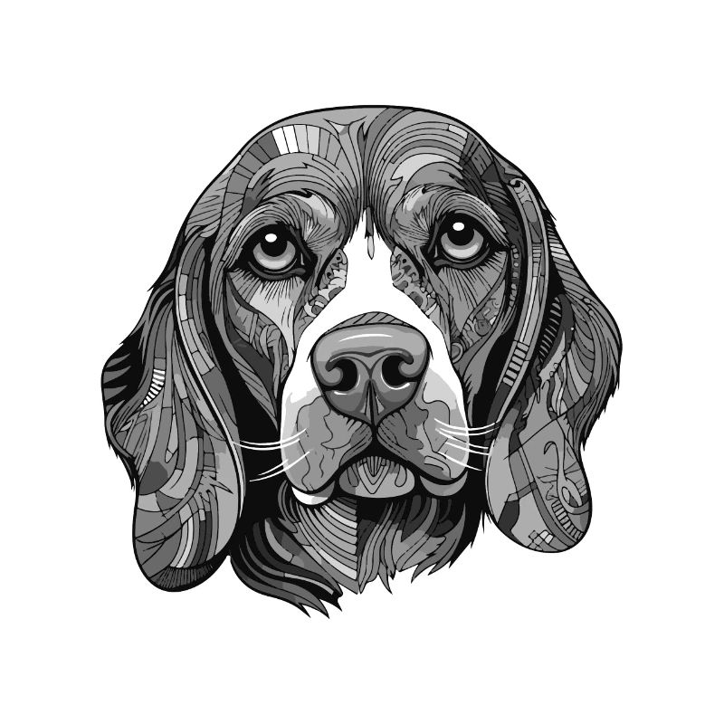 Beagle Dog Portrait