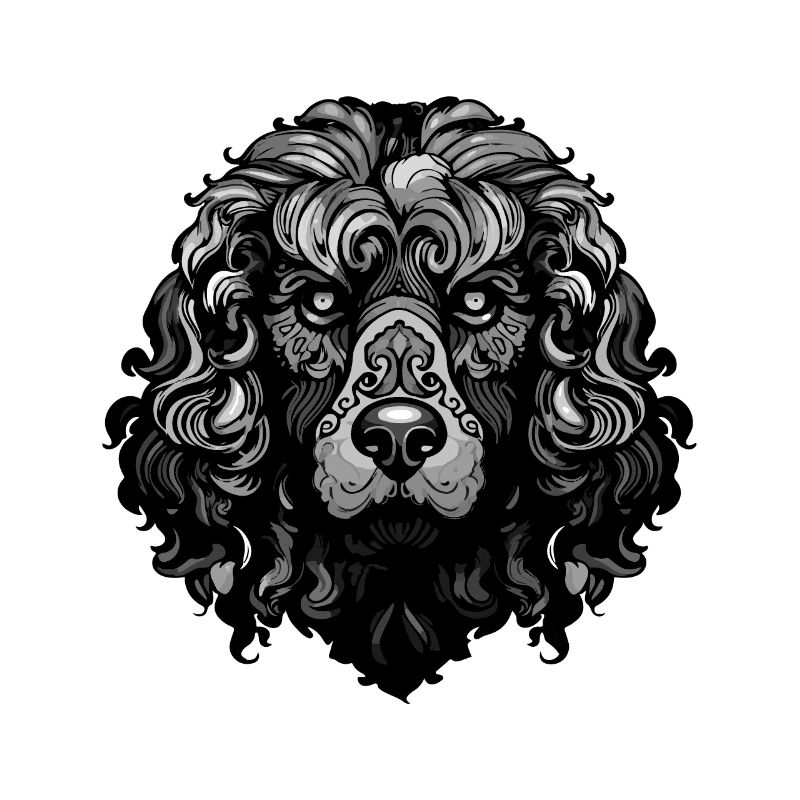 Pudel Hund Portrait