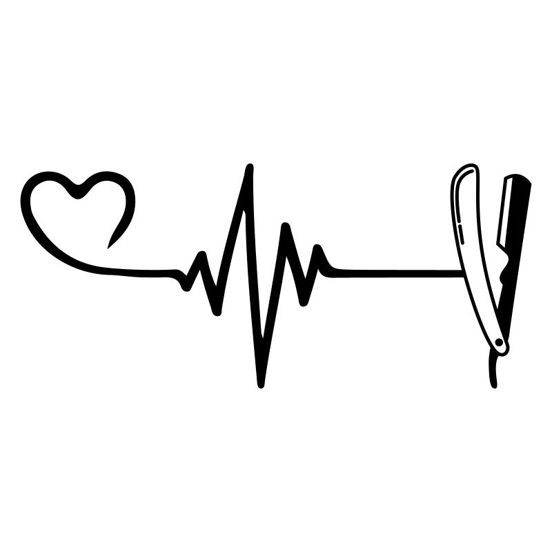 Shaving Barber Pulse Heart Love