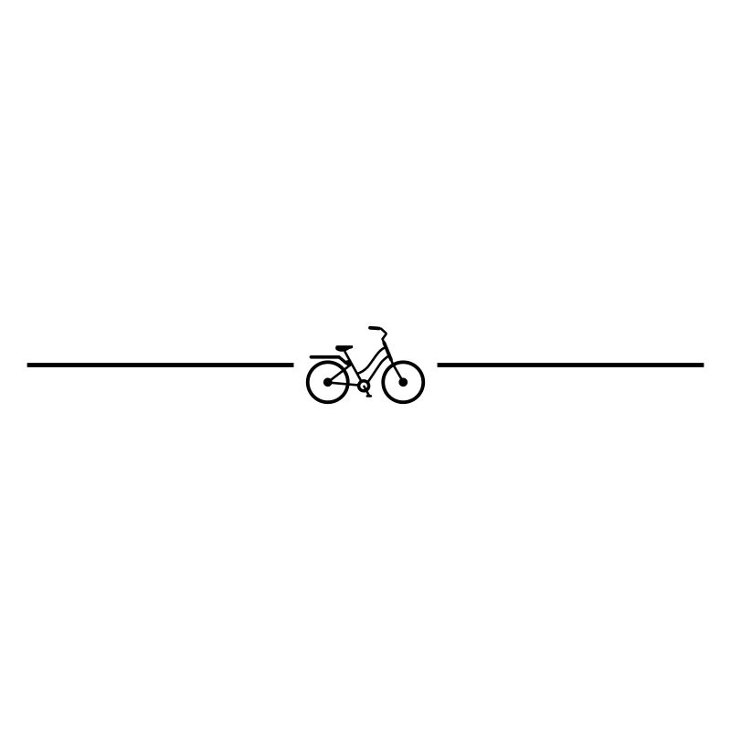 Ligne d’icône de vélo