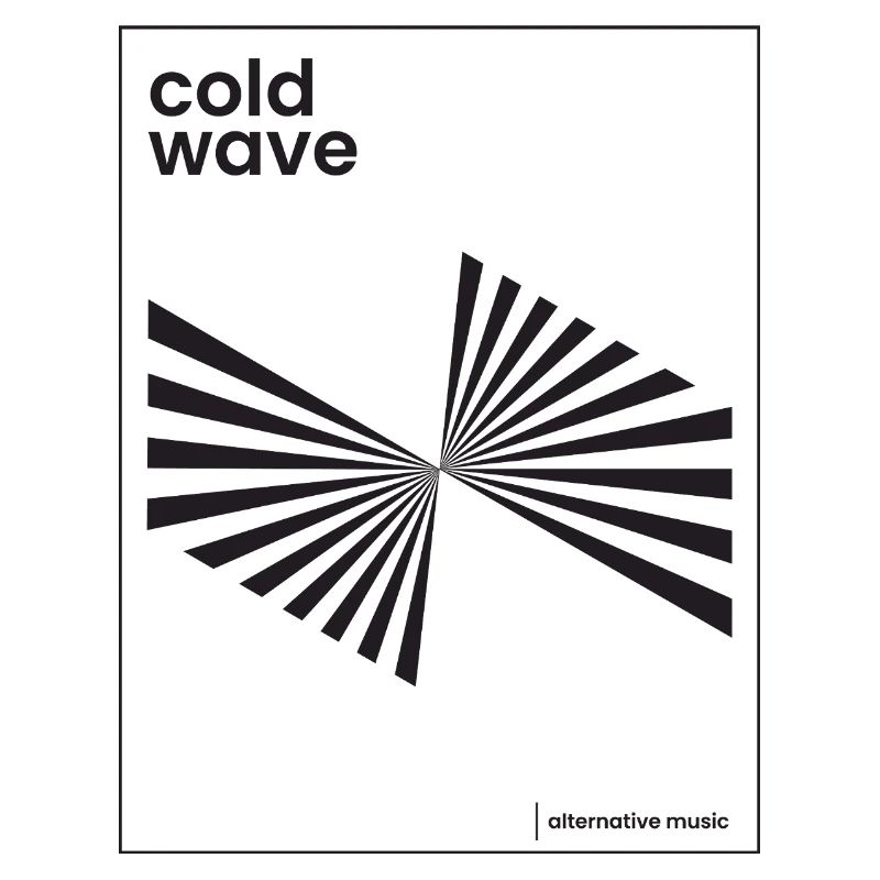 Conception d’affiche de musique Cold Wave