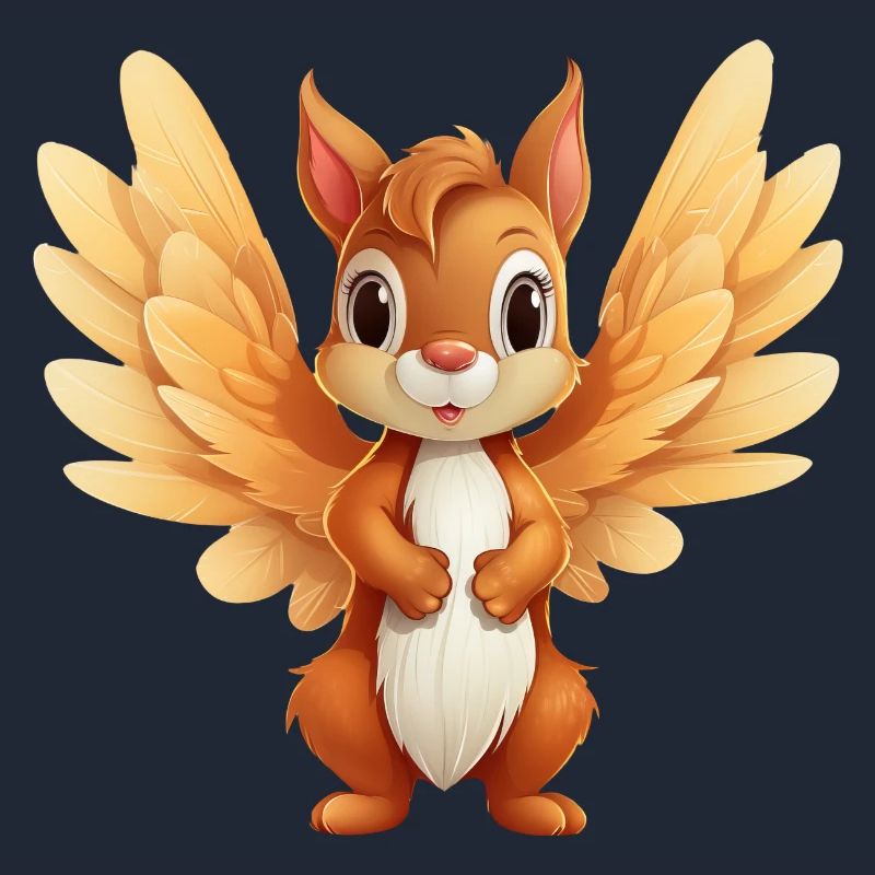 Eichhörnchen Engel - Himmlisches Tier Design
