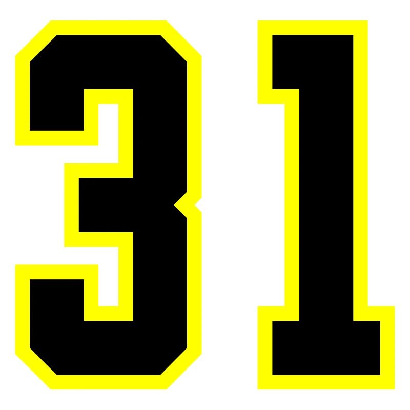 Maillot à 31 numéros