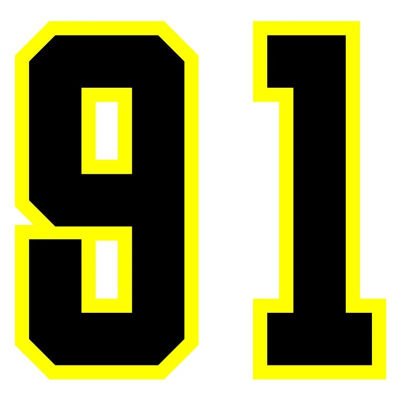 Maillot à numéros 91