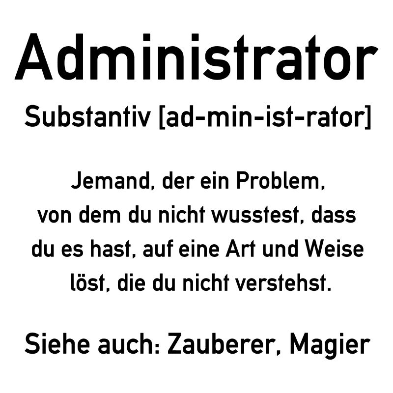 Administrator - Admin - In allen Vector Farben