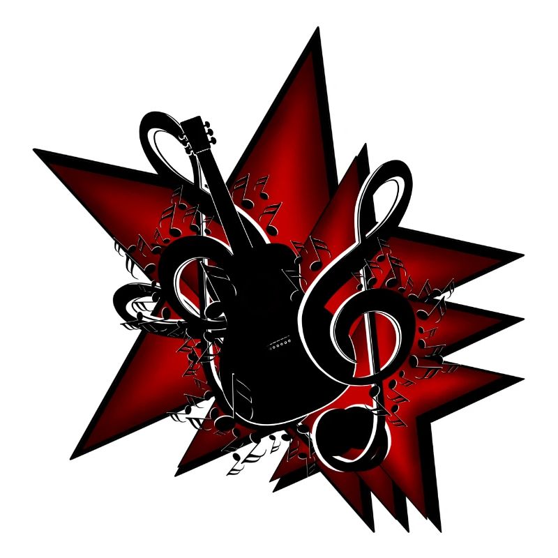 Star Guitar clef